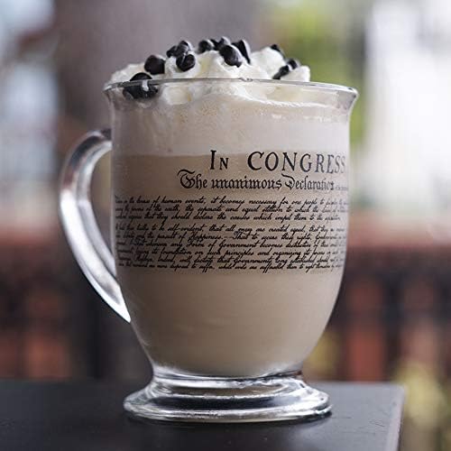 מזל טוב - חוקה והצהרת ספל הקפה העצמאות | מתנת פטריוט אמריקאית אמריקאית אמריקאית | קוקטיילים מיושנים